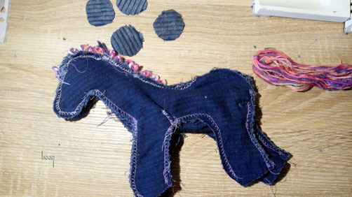 recycling horse sewing