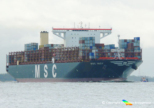 MSC INGY Containerschiff der Pegasus-Klasse von der SHI