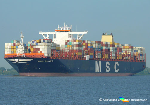 MSC CLARA Containerschiff der MSC Olympic-Klasse
