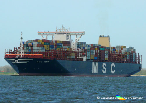MSC TINA Containerschiff der MSC Pegasus-Klasse von DSME