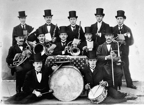 Die Musikkapelle Eilinghoff in ihren Anfangsjahren, Foto um 1910