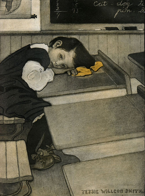 Jessie Willcox Smith, "Tenuta dentro" (1902)
