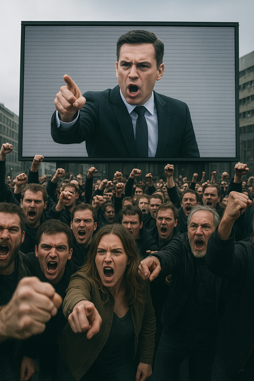 Wissen zum Thema Kollektive Affektmobilisierung / Induzierter Hass. Die Psychologie der aufgestachelten Masse. Mechanismen sozialer Konditionierung und gruppendynamischer Radikalisierung. Wenn Manipulation zu Massenwut wird: Die Psychologie kollektiver En