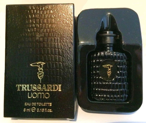 TRUSSARDI - UOMO : EAU DE TOILETTE 5 ML - FLACON EN VERRE OPAQUE NOIR
