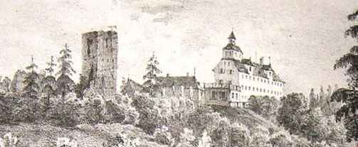 anonyme Lithographie 1833 aus dem Pecht-Verlag Konstanz