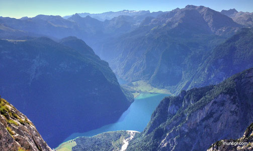 Königsee und etwas versteckt der Obersee