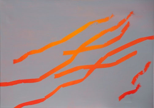 Strömungen, Acryl auf Leinwand, 70 x 50 cm