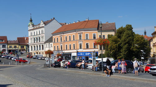 In Roudnice ist ein erster Halt angesagt...