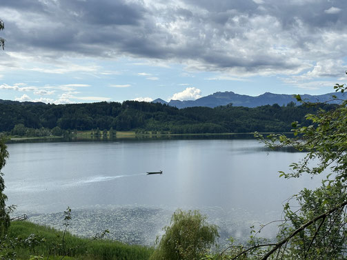 Seltener Blick auf den See 