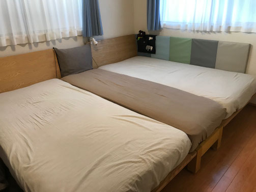 広くなったベッド