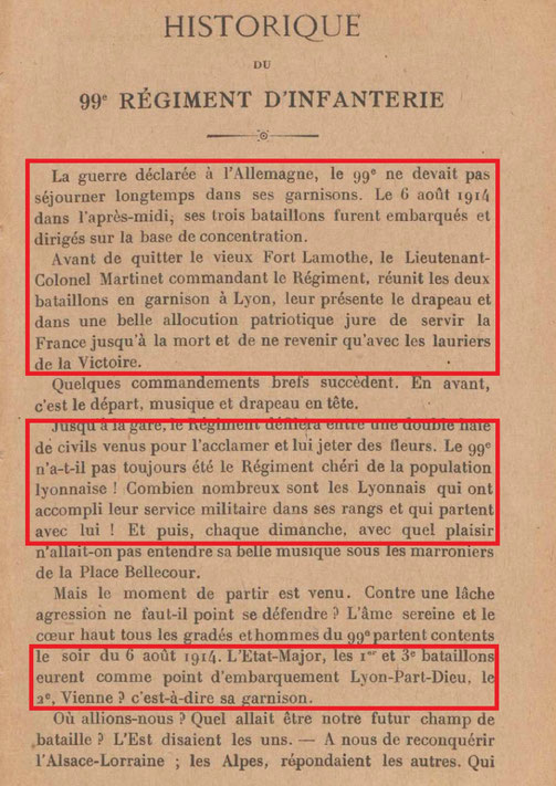 BNF (Gallica) : extrait Historique du 99e R.I. (cf. 99eRI/Historique)