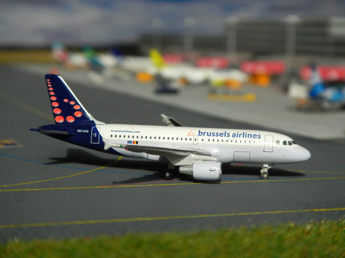 Herpa Wings 1:500 519007 Brussels Airlines Airbus A319