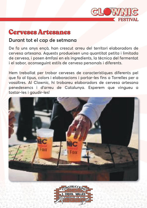 Programa del Festival Clownic en Torrelles de Foix