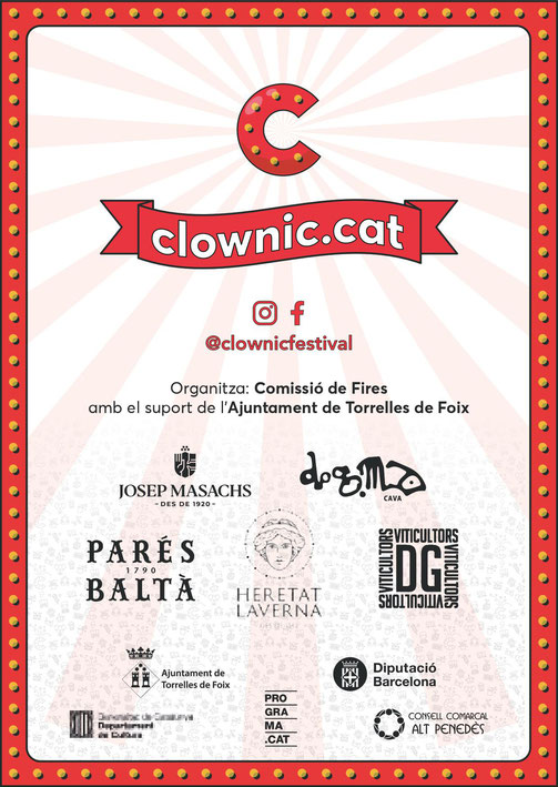 Programa del Festival Clownic en Torrelles de Foix