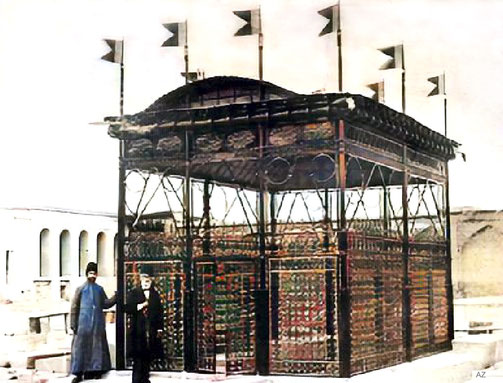 Hafiz's Tomb / Shrine. Image colourized by Anthony Zois.