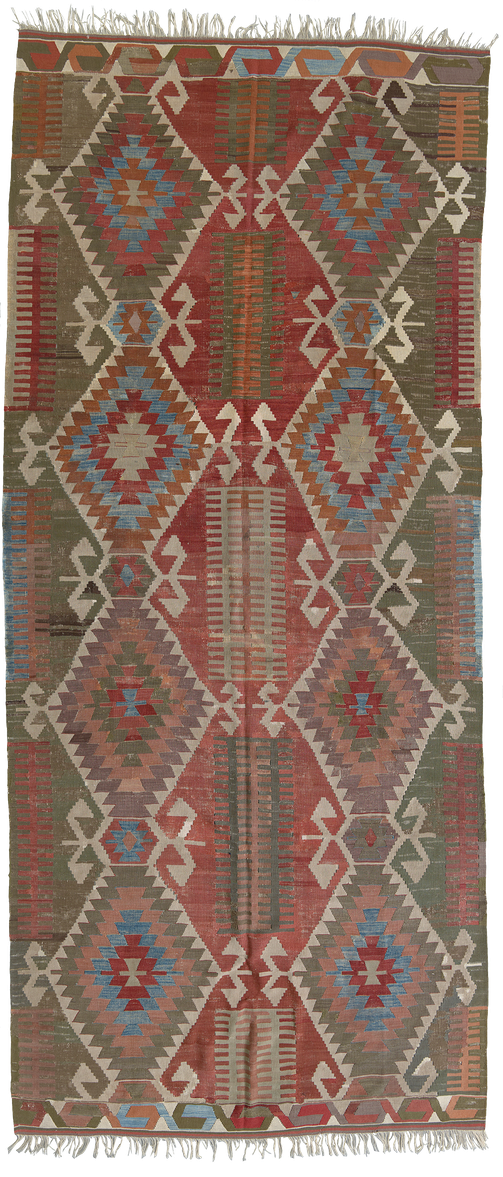 Kelim Teppich. Zürich. Afyon Kelim, antique and nomad rug, tapis et kilims nomades, kilim Bergama, rose, vert. Zurich Suisse, www.kilimmesoftly.ch