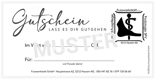 ONLINE GUTSCHEIN MUSTER