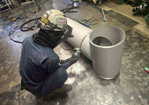 大径SUS配管制作工事