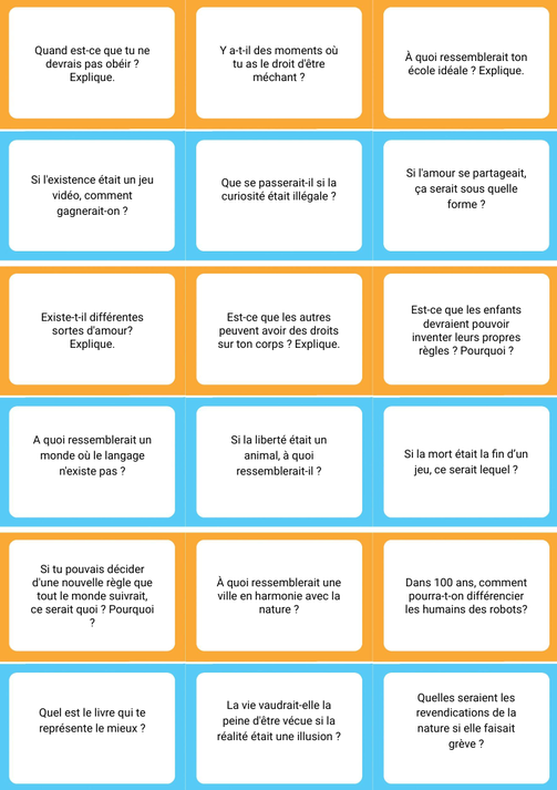 Philosophie pour enfants. Expédition sagesse. Jeu philo gratuit. Adolescents.