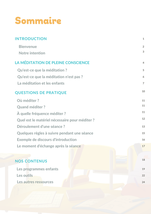 Compétences psychosociales. CPS. Ressources gratuites. PDF gratuit. Méditation. Petit Bambou à l'école. Pratique de la méditation en classe. Application gratuite. Méditer avec les enfants. Philo pour enfants. Philosophie pour enfants.