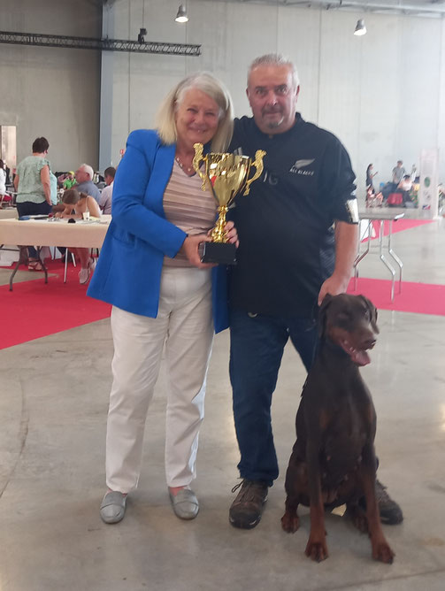 Juge Carole Bard avec Thierry Renaudin et Sircey Della Guardia Nera