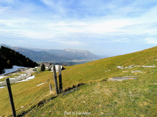 Blick auf Enzienhütte und Untersberg