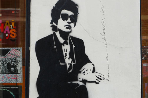 Street Art of Brussels, Street Art Europe, Bob Dylan graffiti