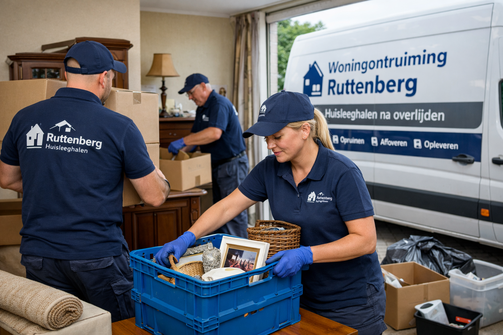 Woningontruiming Ruttenberg bezig met huis leeghalen na overlijden – professionele woningontruiming door ervaren team