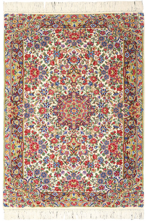 タギーペルシャ絨毯　クムシルク絨毯 