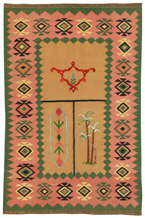 タギーペルシャ絨毯　フロアー向きシルク絨毯