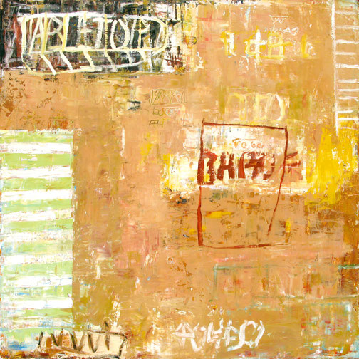 Bill Fisher, "Untitled 27," oil and cold wax on panel, 52 x 52 inches, $10,000