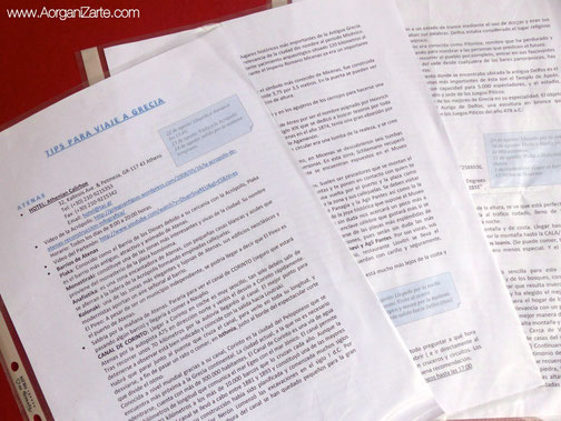 Prepara un resumen conl as actividades que puedes realizar en el viaje - www.AorganiZarte.com