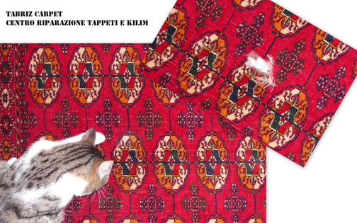 Lavaggio e restauro tappeti Trieste-Tabriz carpet Udine via molin nuovo parelle viale Tricesimo, restauro tappeto buchara russo  