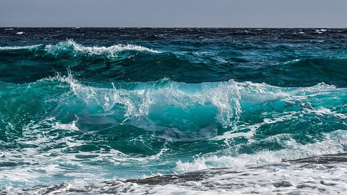 die Wellen eines Meeres