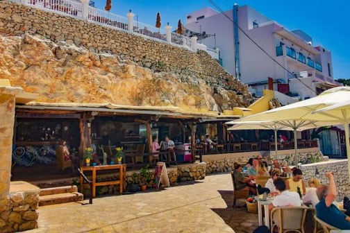 Ibiza, Eivissa, Balearen, Restaurants, Die Traumreiser, Zulu Lounge, Portinatx