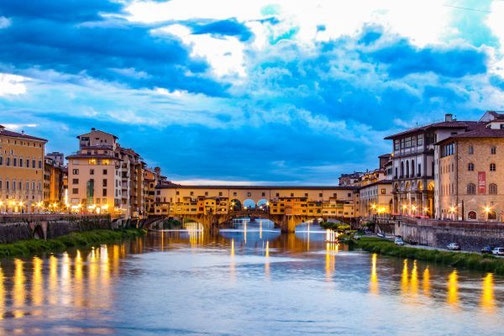 Florenz, Toskana, Italien, Ponte Veccio, Die Traumreiser