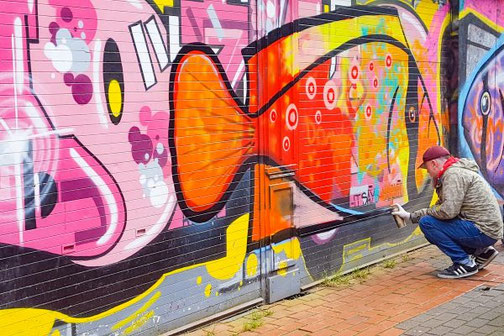 Belfast, Nordirland, Die Traumreiser, Graffiti