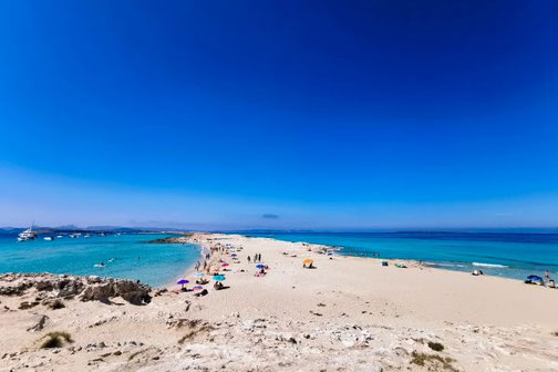 Formentera, Balearen, Die Traumreiser, einsame Strände, Buchten, Platja des Illetas