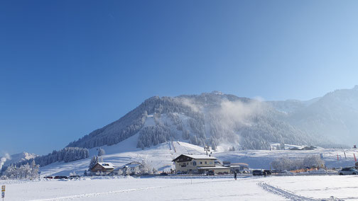 Neunerköpfle, Tannheimer Tal in kalter Winterluft