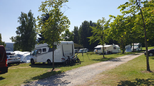 Campingplatz am Lipno Stausee...