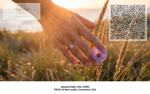 peaceful nature QR code Jessica Foley LMHC