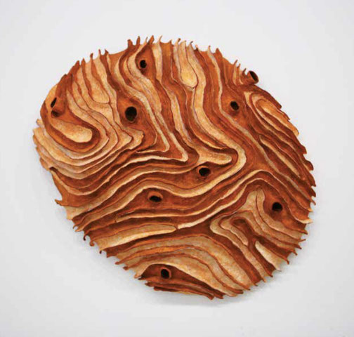 Alexandra Deutsch, Paper objects, diameter from about 20 cm to 58 cm, 2023