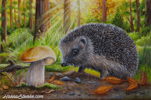 Der kleine stachlige Igel Als Freund von Wald und Wiese