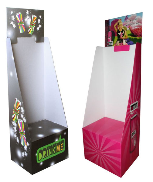 Bodendisplays aus Pappe bedrucken - Stemmler Display