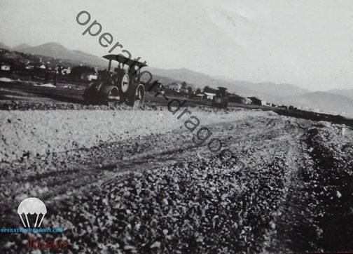 Rare picture taken by Charles Speich, from the 887th of Nice airport rebuilt. Nov. 1944.