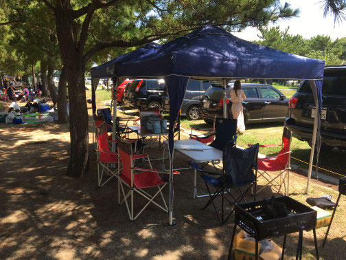 ぴちぴちビーチ BBQエリア