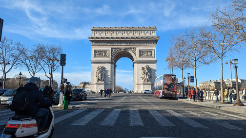 Der Triumphbogen in Paris.