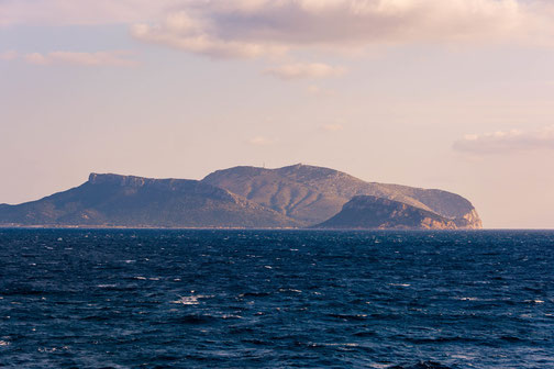Die Nord-Ost Küste Sardiniens, vor der Stadt Olbia.