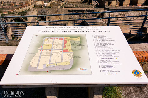 Die Übersichtskarte von Herculaneum