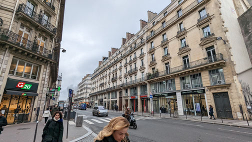 Eine typische Straße in Paris